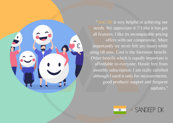 Happy Clients!

#satisfaction #CAD #bestCAD #ActCAD #AutoCAD #clientsworldwide #India