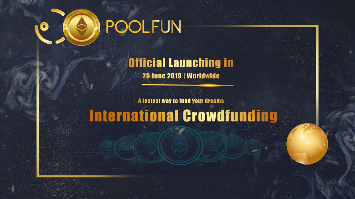 Poolfun3's tweet photo. World first crypto crowdfunding Launched. 
VIsit : https://t.co/EcORb96Qy2

Reg web:  
https://t.co/fkKO69JKVz https://t.co/Dy9v0l1VtL