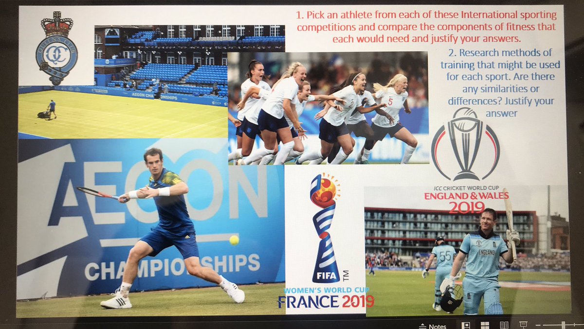 PE_Collins's tweet image. Celebrating a great week of summer sports with this GCSE PE task in this mornings lesson #rolemodels #typesoftraining #componentsoffitness #gcsepe #ocrpe #physed
