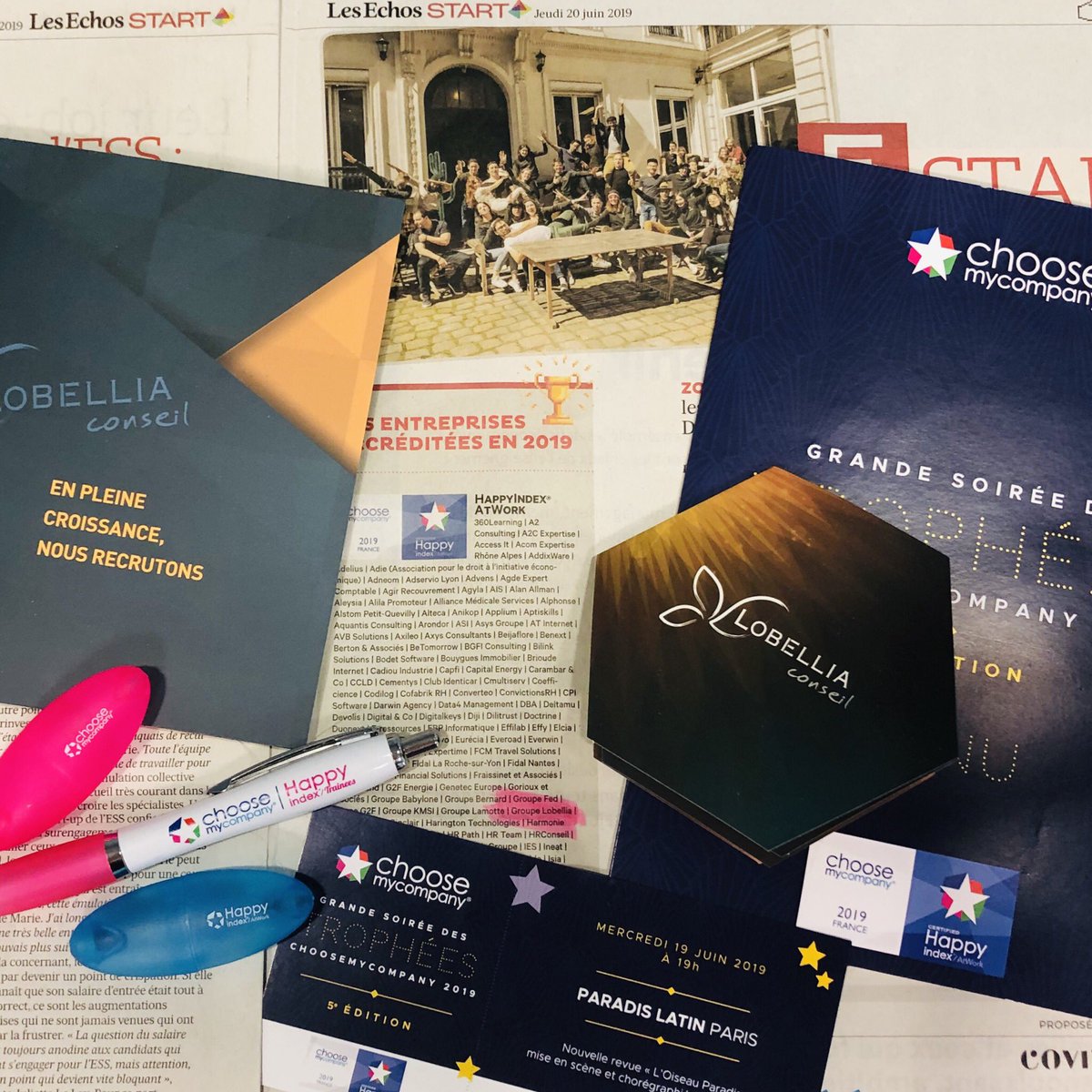 LobelliaConseil's tweet photo. @LobelliaConseil est dans les @EchosStart aujourd’hui ! Nous sommes labellisés pour la deuxième fois (sur 2 participations !) 4,45/5 @choosemycompany  #HappyAtWork19 #QVT #Onestbien https://t.co/mclxCDmkOW