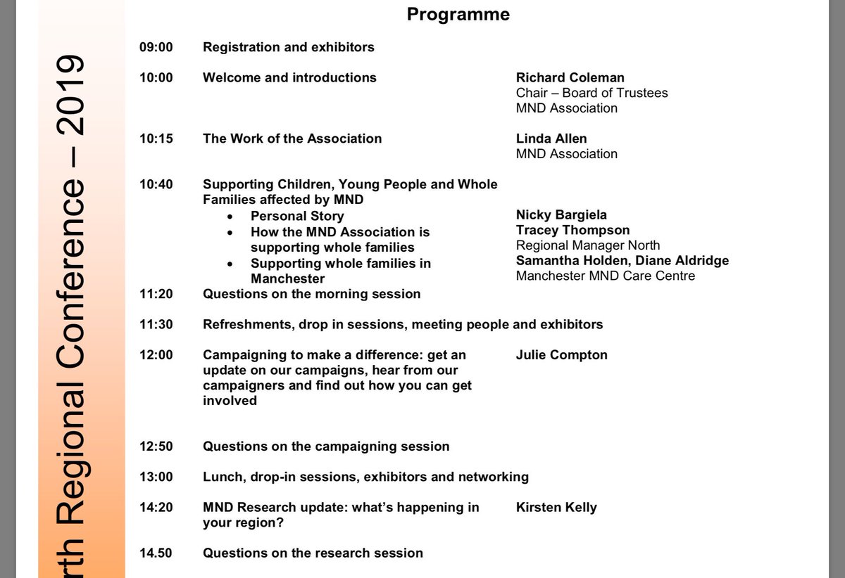 It’s THIS Saturday (22nd June)!

It’s the <a href="/mndassoc/">MND Association</a> regional conference, and it’s right here in Manchester!

Come and join us, and other branches at <a href="/manairport/">Manchester Airport</a>’s <a href="/radissonbluMAN/">.</a> to hear about Care, Research and Campaigning!

Register online today: mndassociation.org/conference-eve…