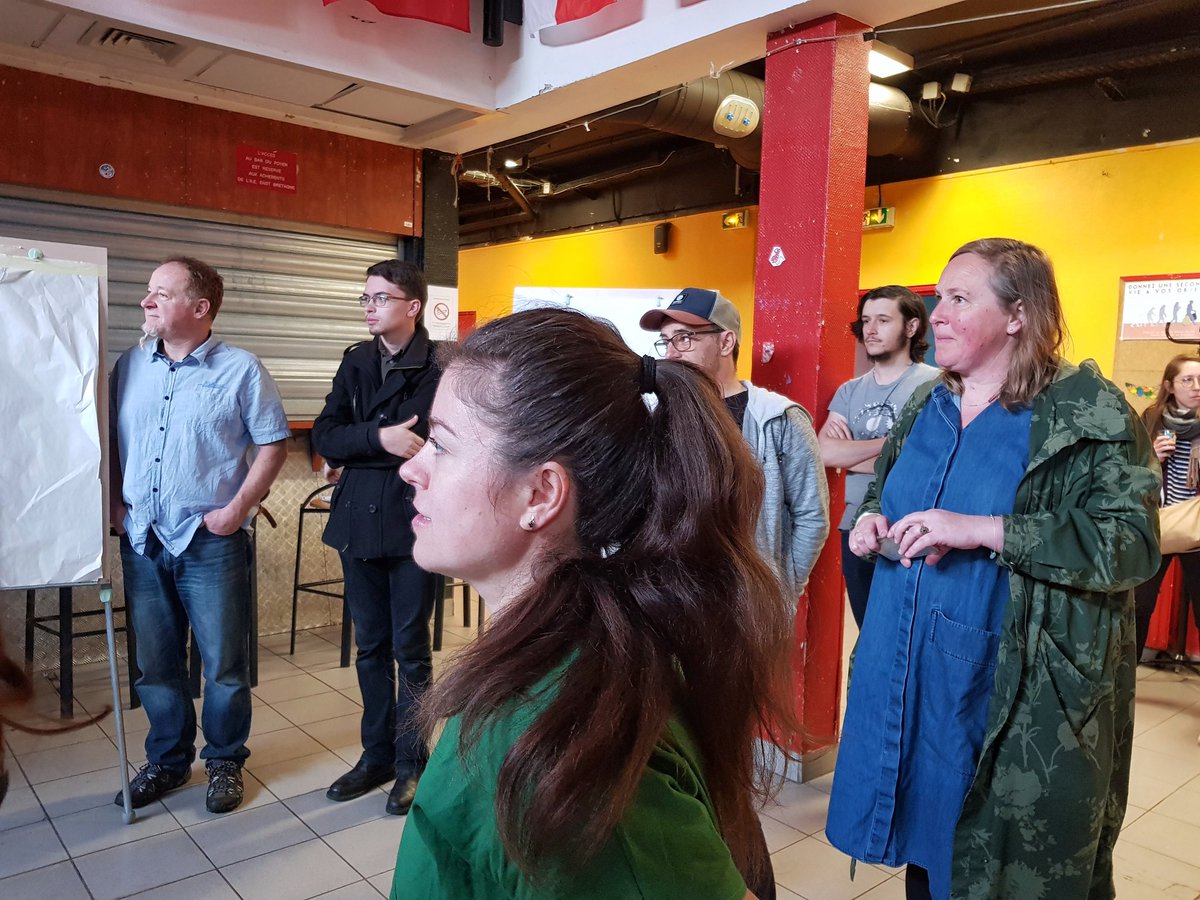 FabDuPonant's tweet photo. Lancement du Hackhaton pédagogique à Brest ! Échanges d'idées et constitution des groupes... #hackbrest2019 https://t.co/PuDKJM3XfH