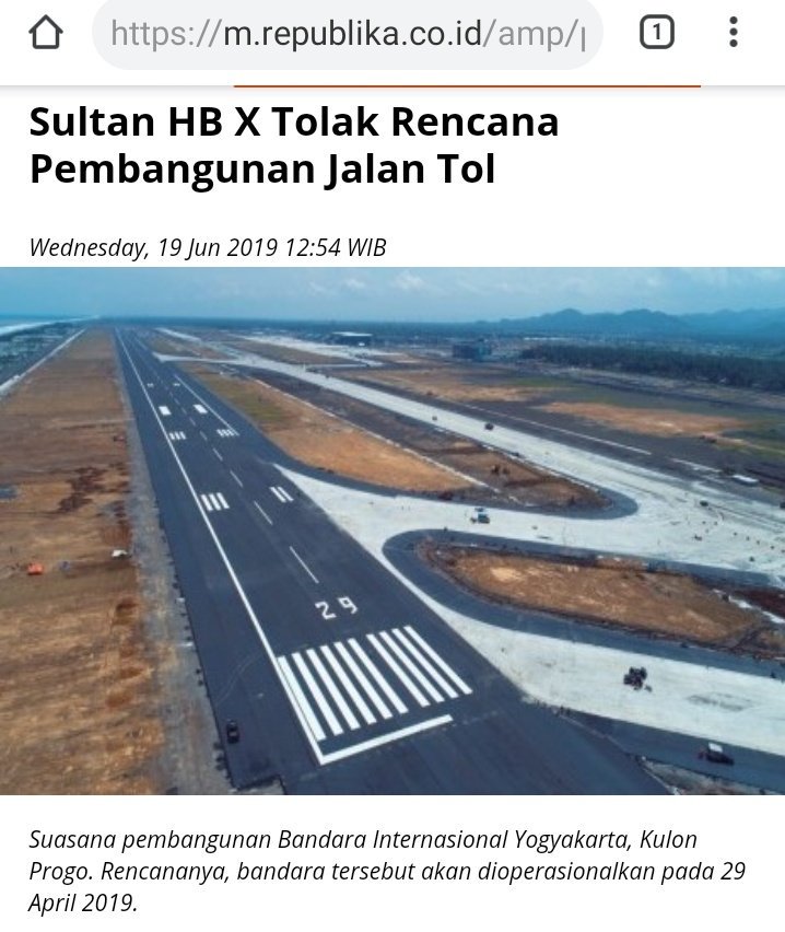 JogjaUpdate's tweet photo. Terharu dan bangga!
"Adanya bandara itu untuk pertumbuhan ekonomi Yogyakarta. Kalau turun dari airport diterima tol, Yogyakarta dapat apa. Kita tidak dapat apa-apa, makan saja tidak" -  Sultan HB X
https://t.co/v5GXdYqjUk ~@anjarisme   https://t.co/RjABXd1aA6