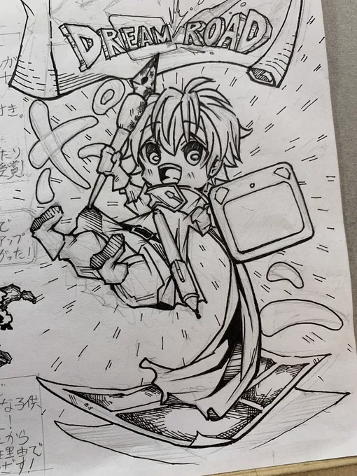 #アナログイラスト
久しぶりのアナログ楽しい、、、!
やっぱ描きごごちは断然こっちだなー 