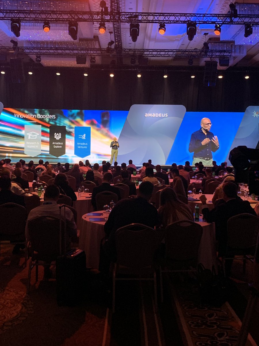 Liz611's tweet photo. Rashesh Jethi @AmadeusITGroup talking about start ups who will define the aviation industry. Volantio is one of them @volantio #AES2019 #innovation #startups @RasheshJethi https://t.co/VE1H7oAkaU