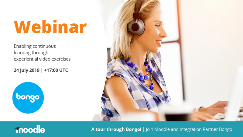 moodle's tweet photo. A Tour Through Bongo!

Join Moodle and Integration Partner Bongo for our upcoming webinar on: Enabling continuous learning through experiential video exercises

Register for free: https://t.co/wyi6cIxbeG https://t.co/vv3v7G5zQB