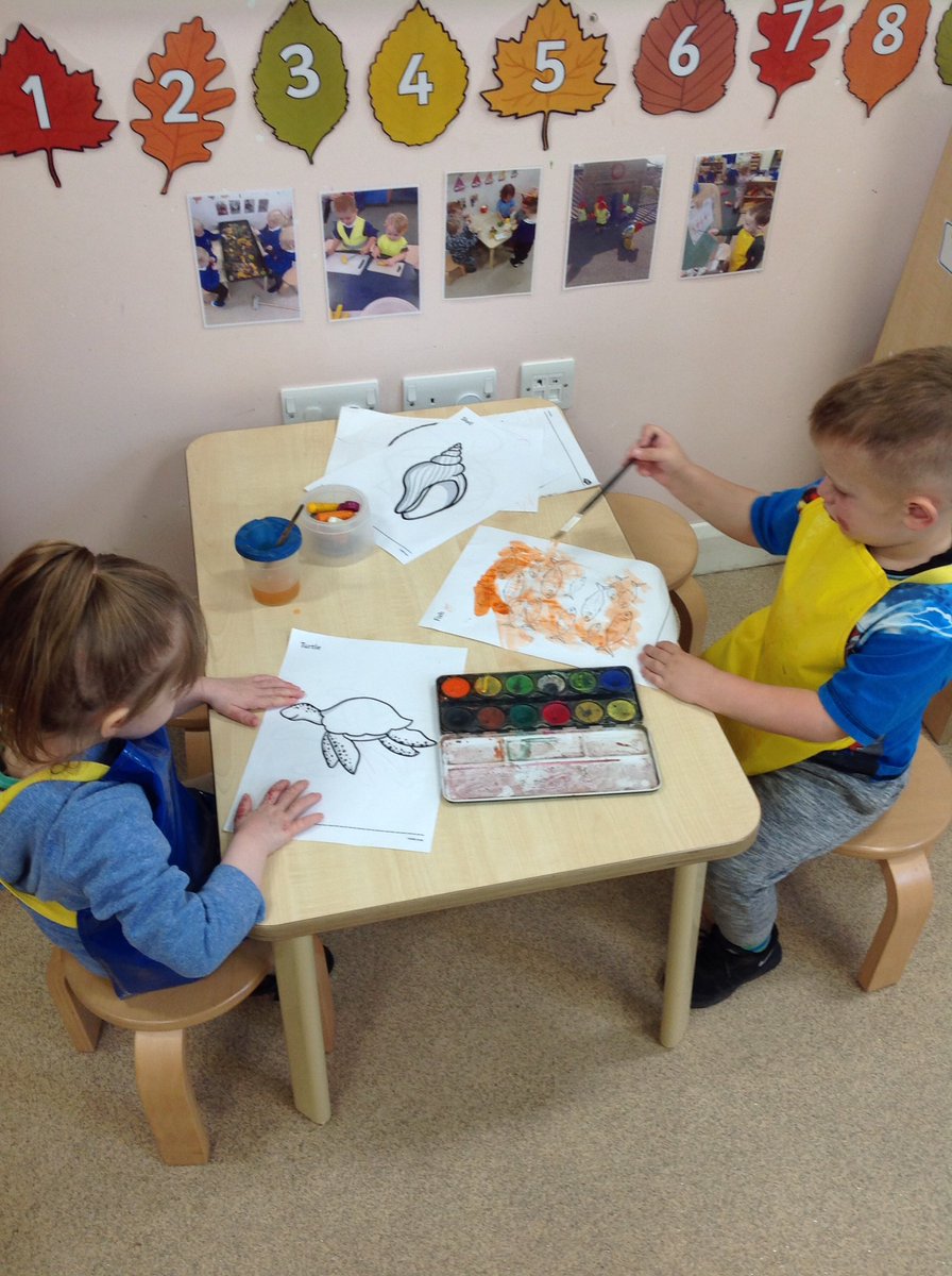 TH_Nursery1's tweet photo. We are using the water colours, to paint our sea creatures. π¨π§#THLearnN https://t.co/XKPlT02Eu7