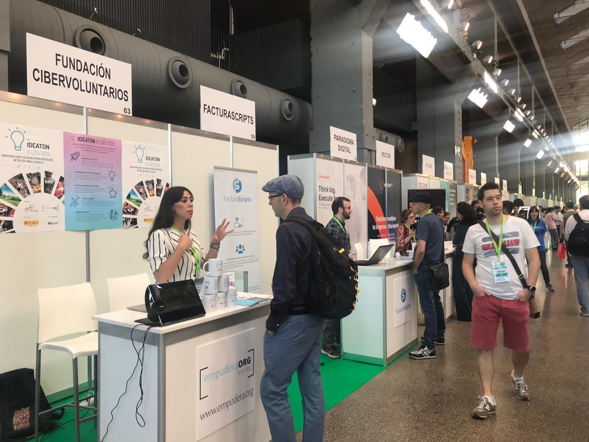 cibervoluntario's tweet photo. 📢 ¿Quieres saber lo que puede hacer la tecnología abierta por los #ODS? Pásate hoy por el stand de @cibervoluntario en @OpenExpoEurope y descúbrelo 👉🏻 https://t.co/UZCmyCsHor 🚀 el mayor congreso de #FreeSoftware y #TransformacionDigital de Europa #EmpoderaxlosODS #Agenda2030 https://t.co/6dOkOook8V