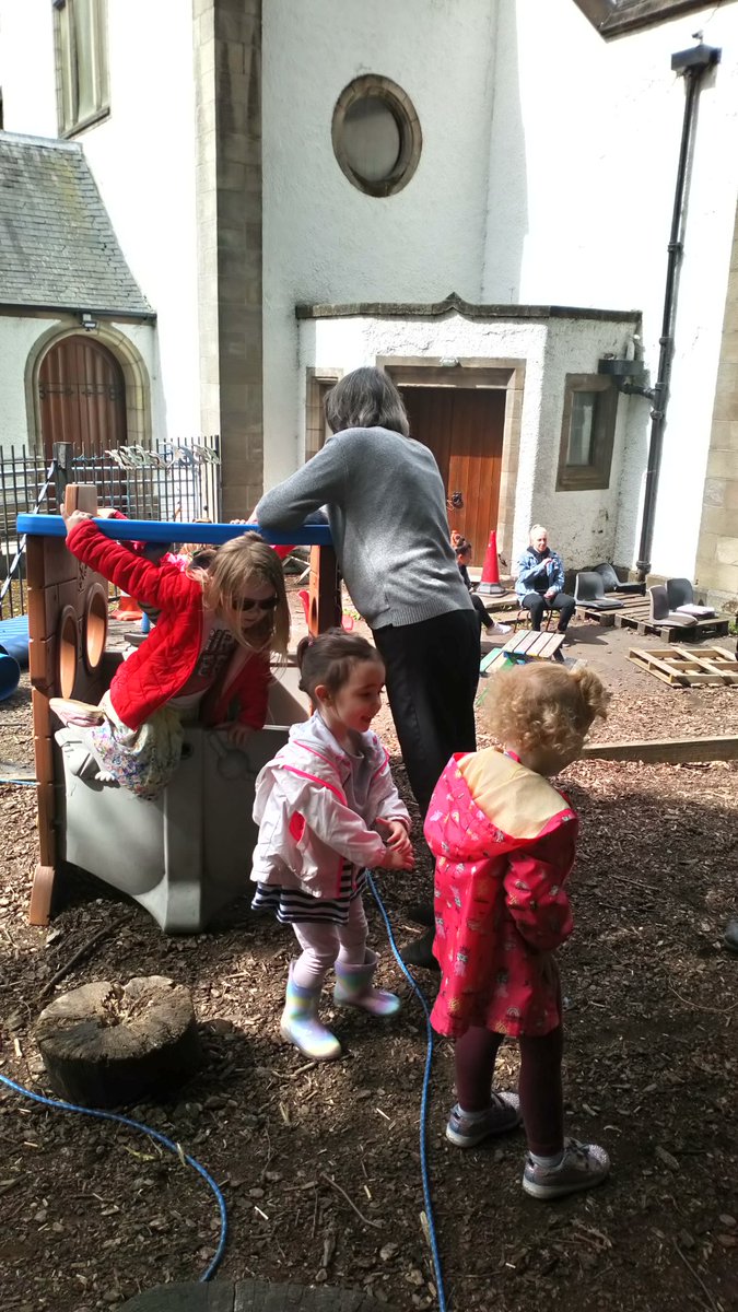 CareAlmond's tweet photo. Evelyn and Thomas in deep conversion with the kids at our local nursery, Evelyn getting out of the boat after a ruff ride, kids made sure of that. But Evelyn loved it https://t.co/szaJbEorfw