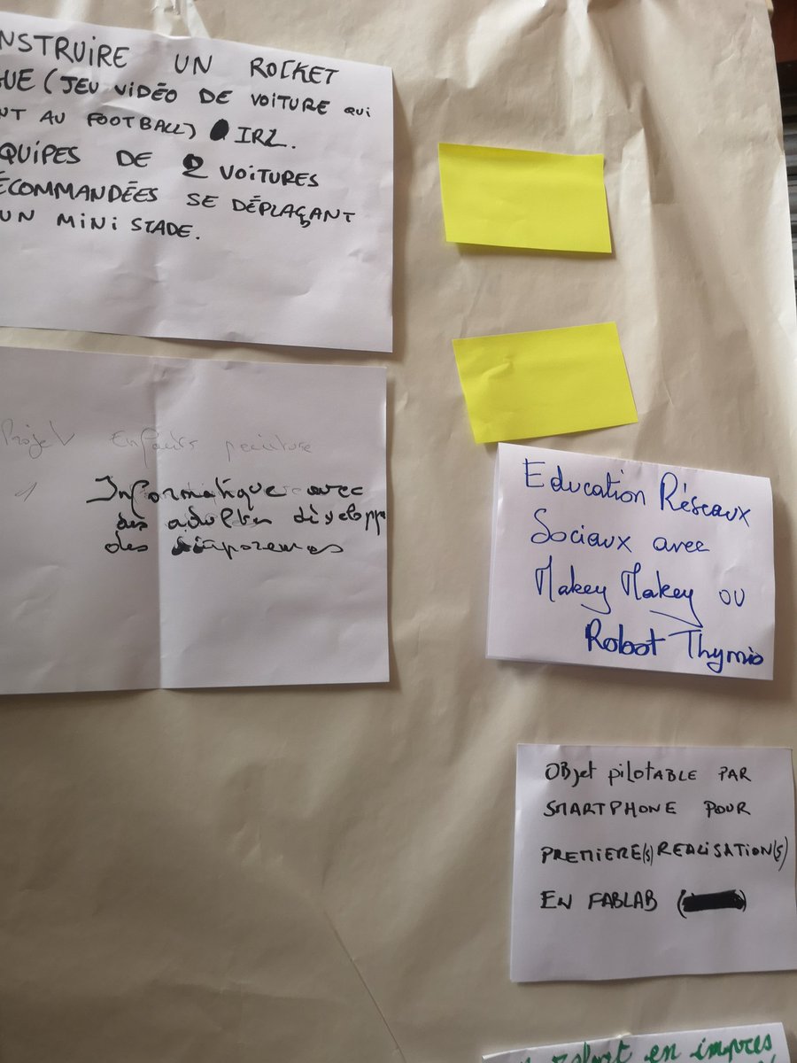 So_Geff's tweet photo. Les participants du #hackbrest2019 sont lancés ! Petite séance d'ideation à base de po-po-possstits ! @IMTAtlantique @UBO_OpenFactory @canope_29 @atbrest @ptitsdebsGO @Fababrest @FabDuPonant @TelefabBrest #Brest #hackathon #Fablab #fababrest #pedagogie https://t.co/JPWA2mUnDB