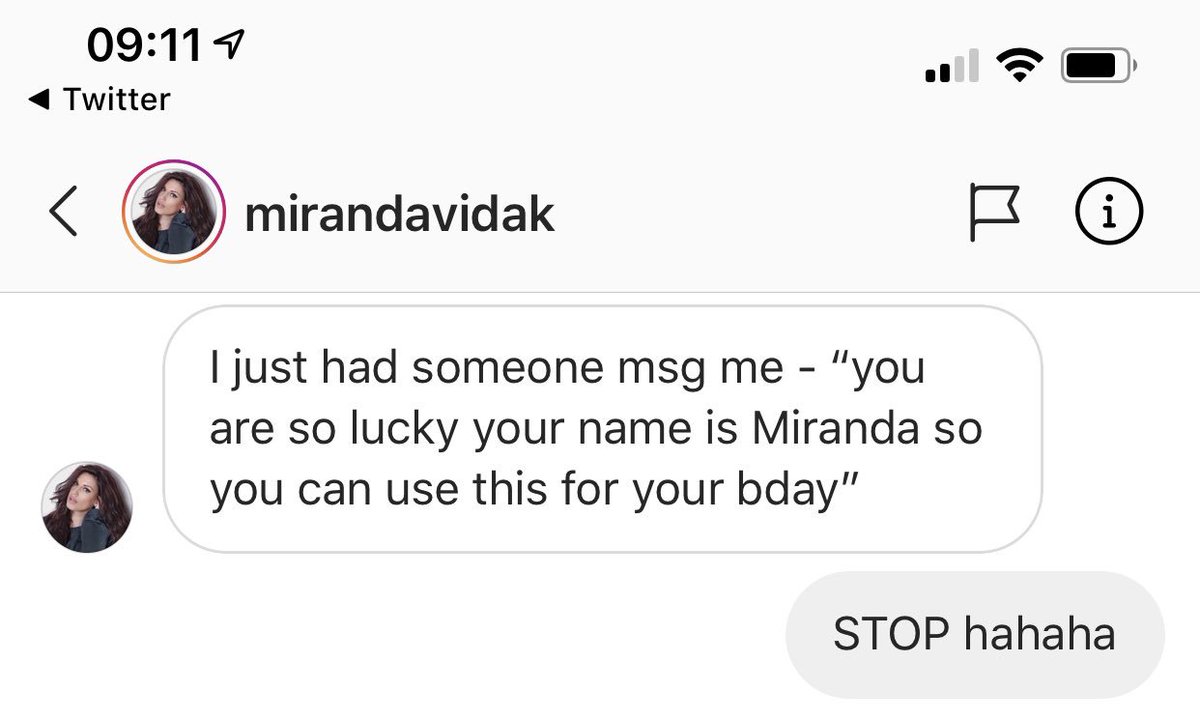 THE Miranda is getting trolled by one of you dim rotters
