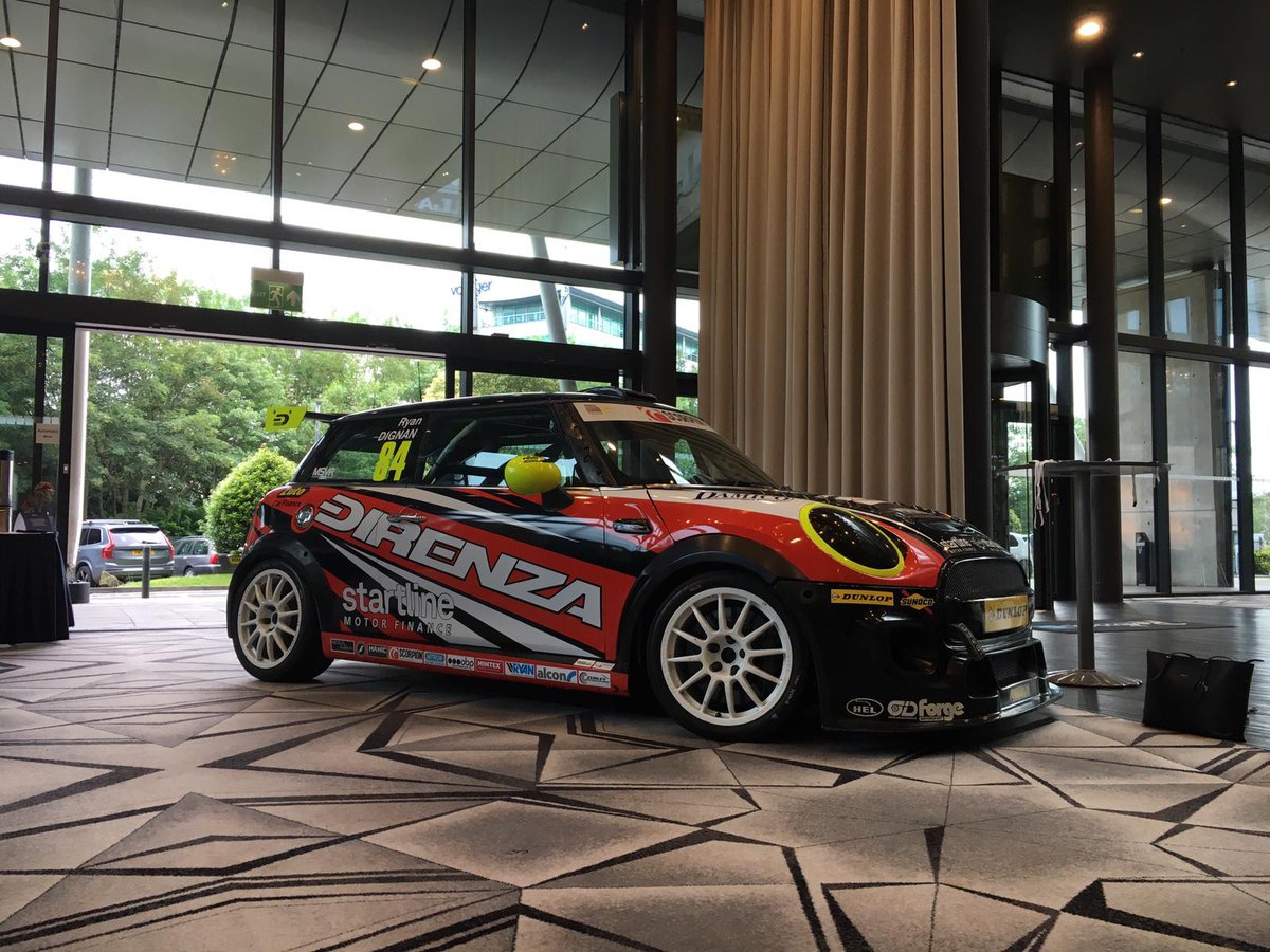 Today our <a href="/MINIChallengeUK/">The Vertu MINI CHALLENGE</a> JCW racer is on display at the <a href="/radissonbluMAN/">.</a> for <a href="/Zuto/">Zuto</a>'s company conference.

direnza.co.uk

#direnza #minichallenge #F56mini #motorsport #racing #trackday #hotel #manchester #ilovemanchester <a href="/ilovemanchester/">IlovemanchesterUnited</a>