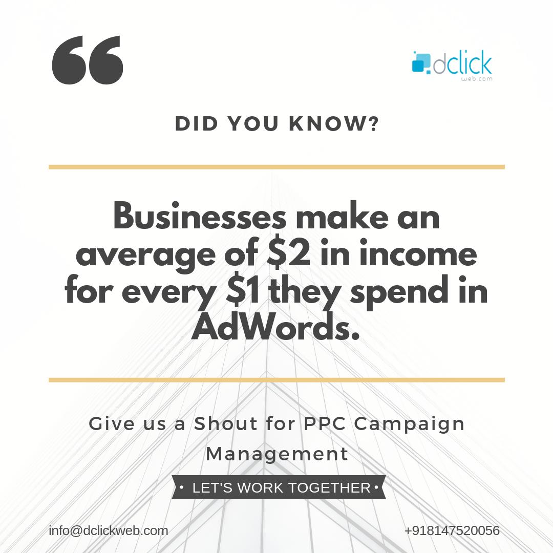 Dclickweb's tweet image. #Didyouknow! 52% of people who click on #PPCAds call the advertiser anyway! This is the power of #PPC. 
Have you started your #PPCCampaign? 
For More info: lnkd.in/f_n2x-M 

#ThursdayThoughts #payperclick #DigitalMarketing #onlinemarketing #Googleads