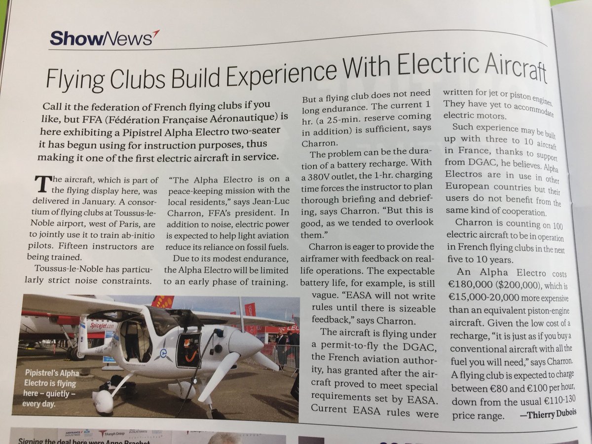 AgenceOzelys's tweet photo. #PAS19 @AviationWeek Show News introducing #electricaircraft #AlphaElectro by @FFAeronautique https://t.co/RSFMjxHnny