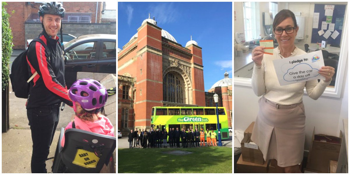 unibirmingham's tweet photo. For #cleanairday19 events and how to get involved in and around campus follow our Sustainable Travel team @UoB_Transport #uobcleanairday https://t.co/qWbePvKYZ7
