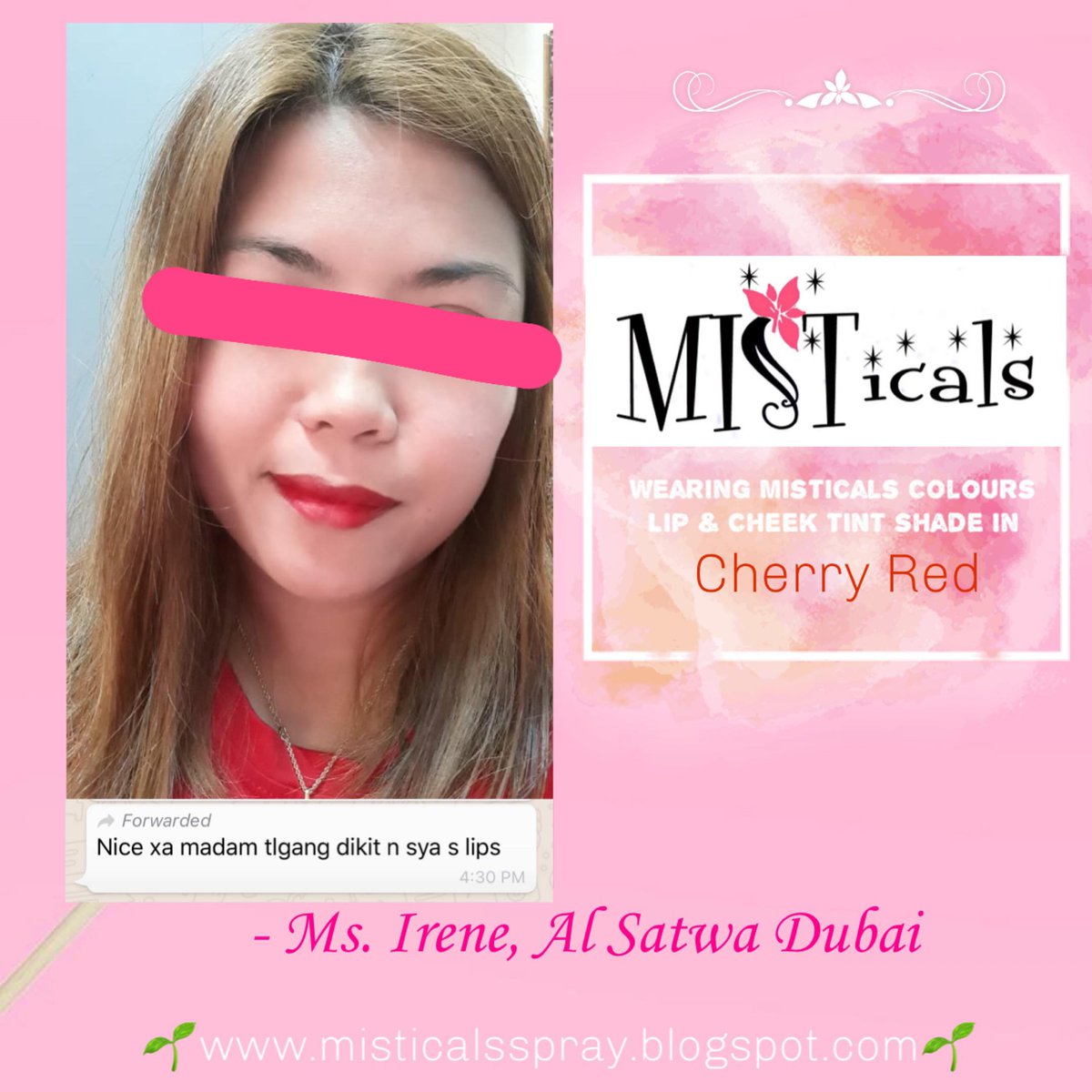 SprayMis's tweet photo. Real Feedback💦🌹🌿

#MISTICALS #COLOURS #LIPTINT #CHEEKTINT #ORGANIC #OrganicSKINCARE https://t.co/sYt0ESFRnC