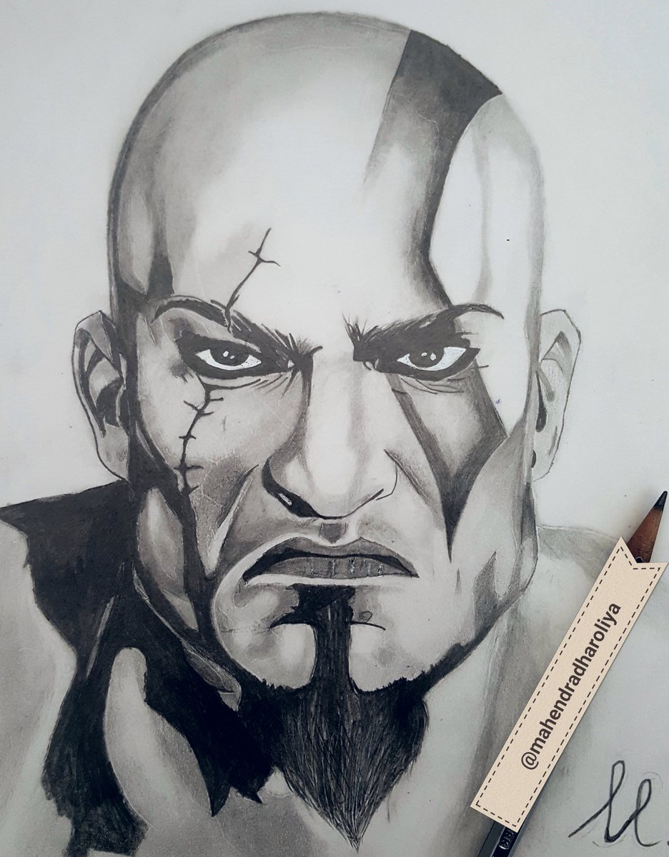MahendraDharol1's tweet photo. Drawing done by @MahendraDharol1
#drawing #realisticdrawing #GodofWar #GodofWardrawing #pencildrawing #art https://t.co/d4xXouXfJk