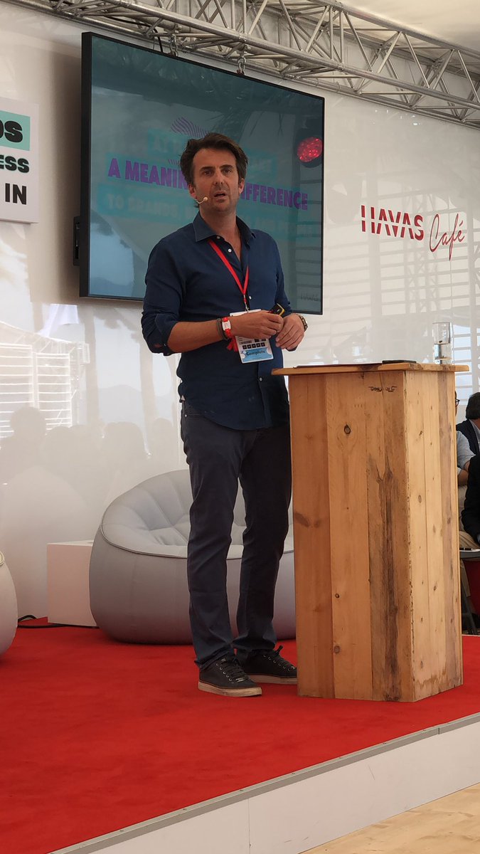 .@YannickBollore shares our mission and ambition @HavasGroup — At Havas we make a meaningful difference to brands, to businesses and to people. #havascafe #havascannes #canneslions #meaningfuldifference