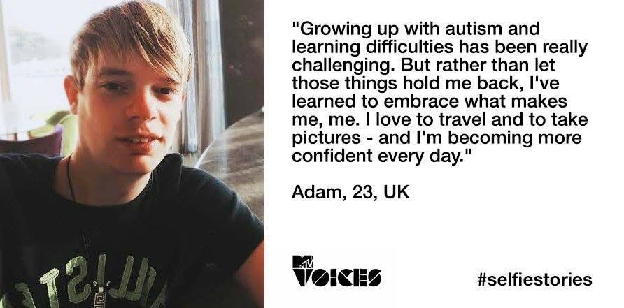 Livingitadam's tweet photo. Today it’s a massive day, I’m going to be speaking at a private event about living with autism with a presentation that inspired me to write my article for mtv voices 2 years ago. I’m so excited. #autismawareness #livingwithautism #selfiestories #quote https://t.co/FdV9yO30wu