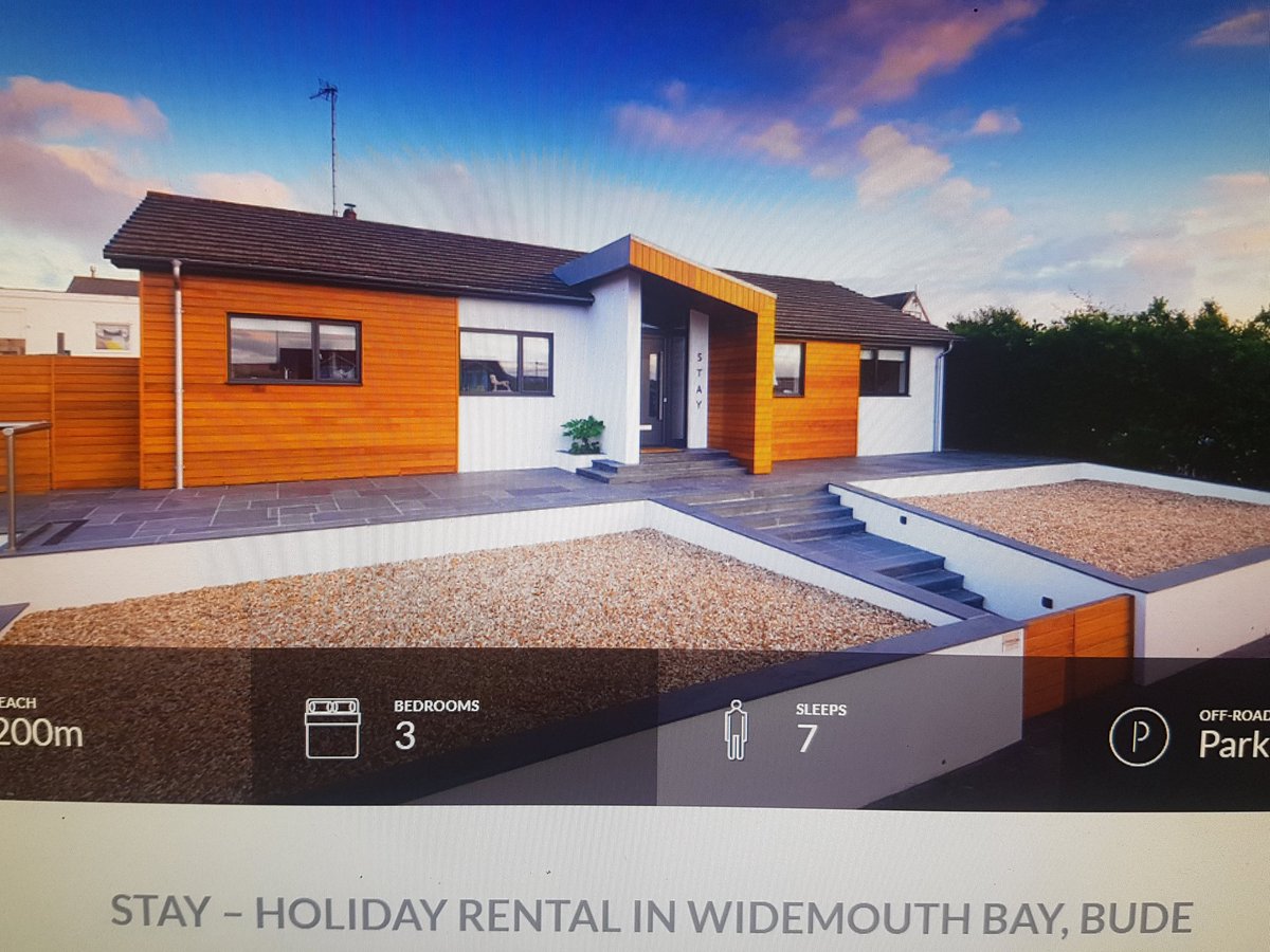 REDUCED last minute availability for 6 nights from 30/6 - 5/7. Fantastic luxury house sleeps 7, dogs welcome.  Walk to beach and pub from house 👍 bookings through our website staywidemouthbay.co.uk