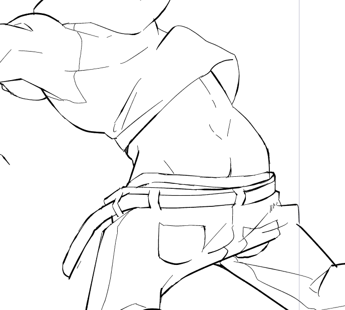 雄尻と雌尻の露骨な描き分け 