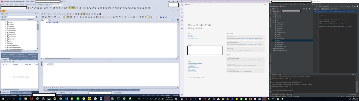 ninankara's tweet image. its important to choose the different theme for each fighter.
so that you can distinguish in which IDE you are currently working at..
usually i preferred the black themes, but it become confusing when you open all IDEs at the same time #FullStackDeveloperLife