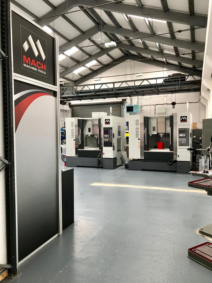 Showroom is now set up at @MACHmt and CNC Divisional Manager @machmtmike is looking forward to welcoming customers to show the benefits to be gained by purchasing a MACH Machine #710mm+ #1062HD