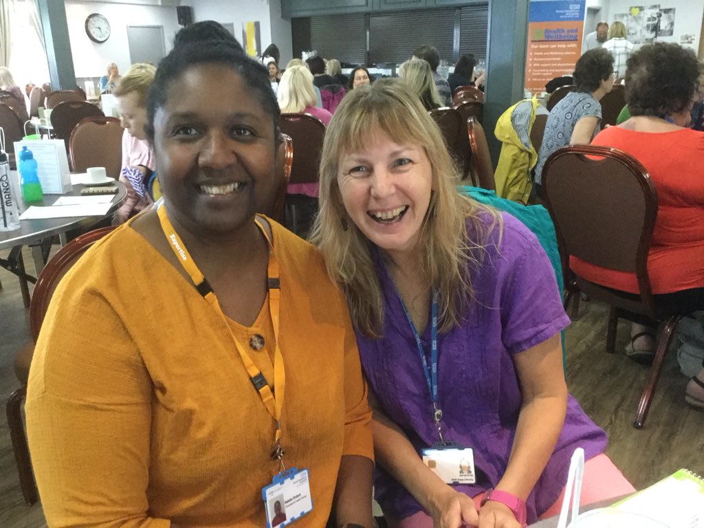 Lots of smiling faces here at our staff #health and #wellbeing event and there’s a real buzz and hubbub of chat here this morning. Big thank you to <a href="/dorsetcereals/">dorset cereals</a> and <a href="/UNISONSW/">UNISON South West</a> for donating goodies for our hard-working staff