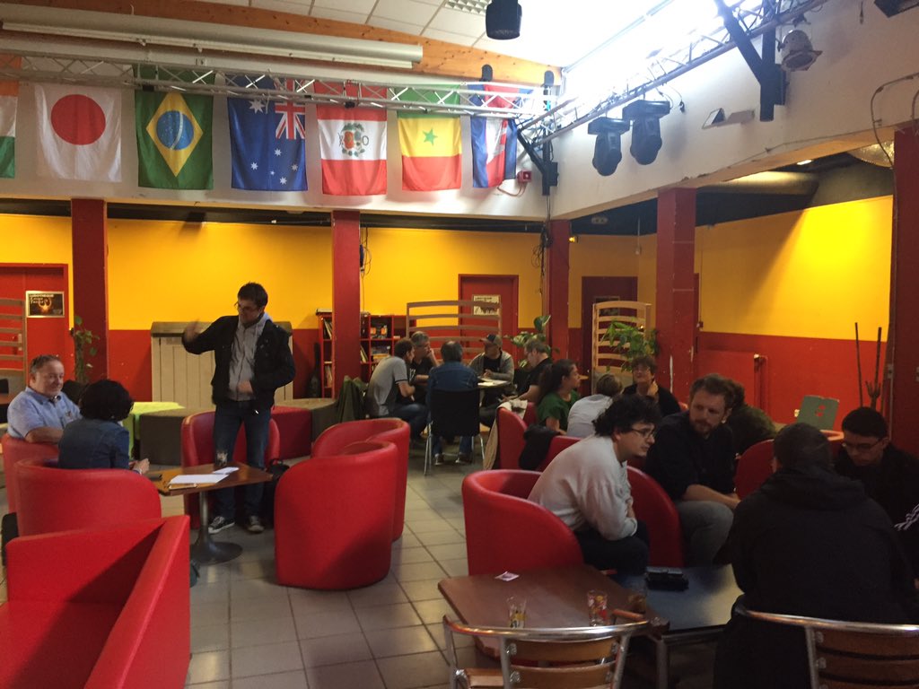Fababrest's tweet photo. Création des groupes #fababrest #hackBrest2019 @IMTAtlantique @cpnfinistere @FabDuPonant @UBO_OpenFactory #hackathon https://t.co/wIatg5LZbw