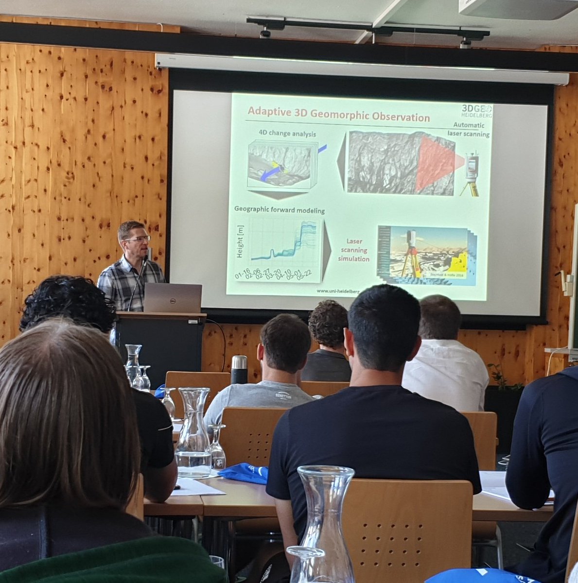 kappadiversa's tweet photo. Participants of #ISSAR19 know why Virtual Laser Scanning #VLS is cool after the lecture of @BernhardHofle
Luckily(!) we learned that it does not replace the fun of field work, but can support our research in many ways #HELIOS #3DGeo #Auto3Dscapes https://t.co/8hvvjgzUaI https://t.co/1bwPeUoV27
