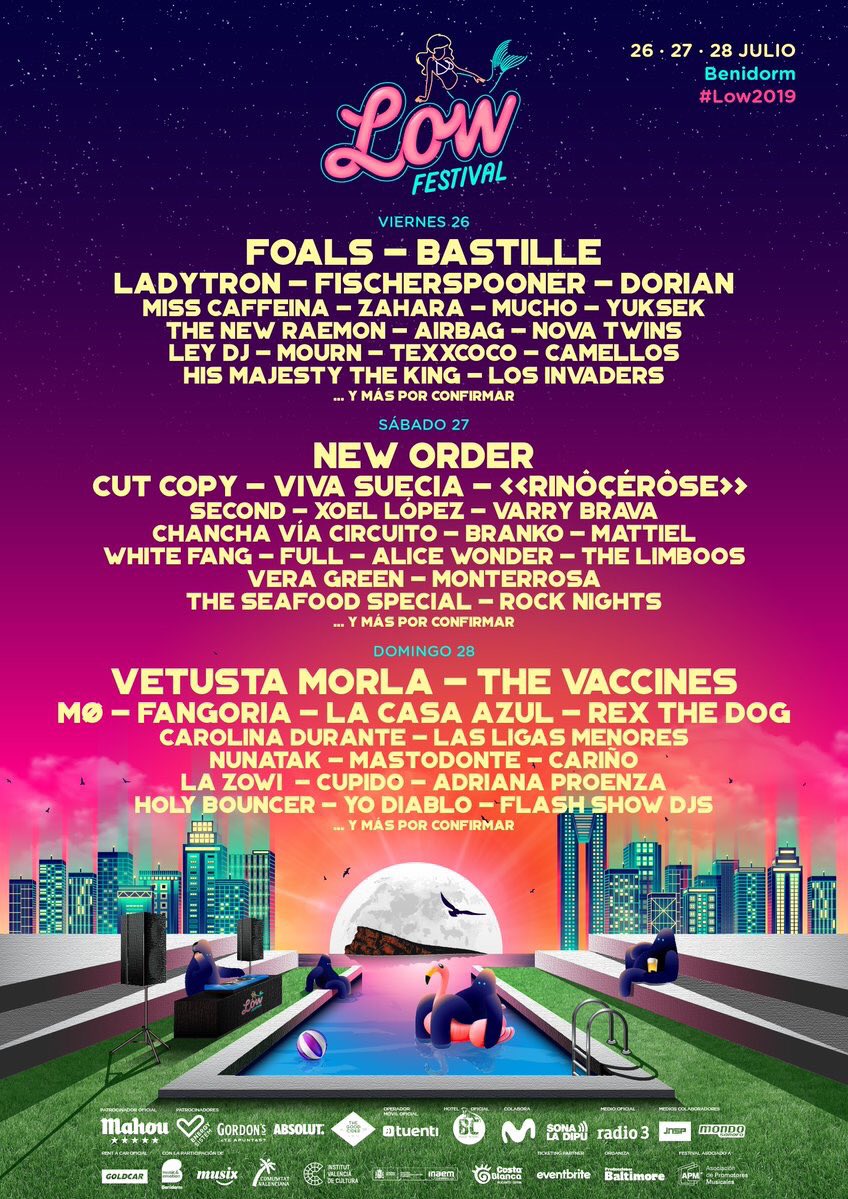 QueMeInviten's tweet image. ¿Quieres ir invitado por @EnergySistem al 27/Jul del @LowFestival ?  @neworder, @cutcopy, @VivaSuecia , @xoellopez, @secondmusic , @varrybrava, @itsAliceWonder_, @somosFull ... Participa en energysistem.com/blog/2019/06/v… y #suerte. 
#Low2019