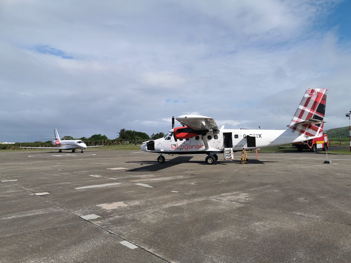 We have a rather nice Chartered Cessna 680 Citation Sovereign visiting us here at <a href="/CALAirport/">Campbeltown Airport</a> today. #FlyHial <a href="/Hial_Airports/">Highlands & Islands Airports</a>