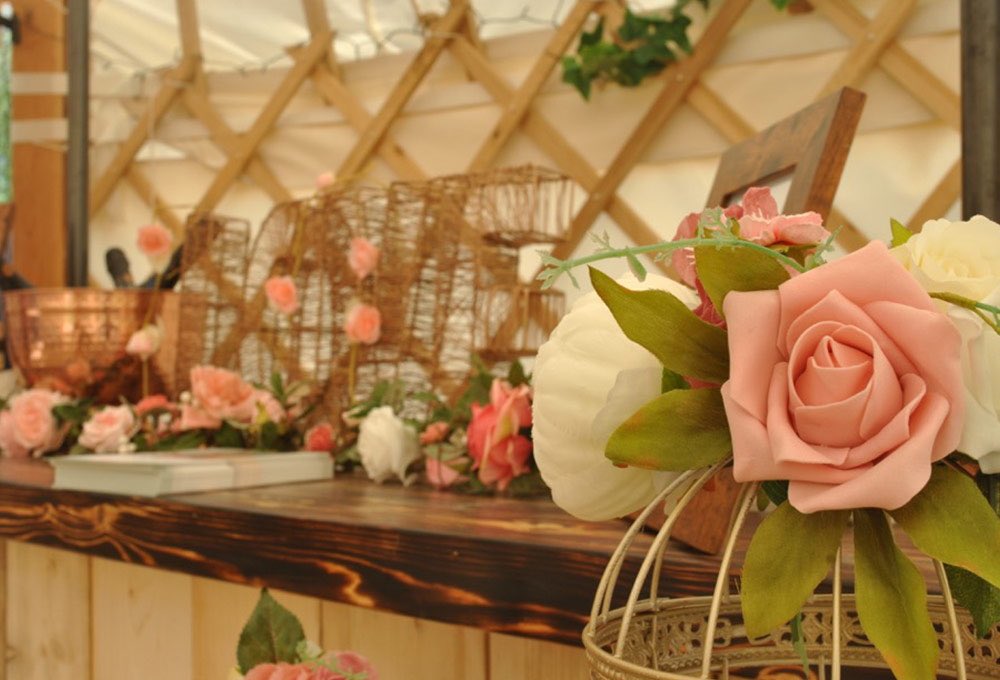 Explore our unique Mongolian #yurt, set in the old walled kitchen garden with stunning rural views, situated on the Penbedw Estate in North #Wales. Seats 120 &amp; evening 150. Discover your dream #wedding venue: harthillweddings.co.uk/penbedw-estate/ #harthillweddings #harthillhappy #welshwedding