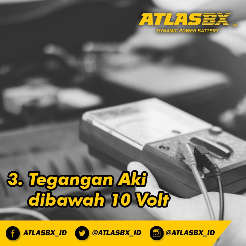 ATLASBX_ID's tweet image. Yuuk Cek Aki Mobilmu, Jika ada tanda-tanda ini berarti Aki Mobilmu harus diganti !!!

#GantiAki #StartStopSystem #AkiMobil #AccuMobil #AccuMaintenanceFree #MaintenanceFree #AkiKorea #BateraiMobil #IdlingStop #ISSTechnology #Otomotif #Otomobil #OtomotifMobil #DeepCyleBattery