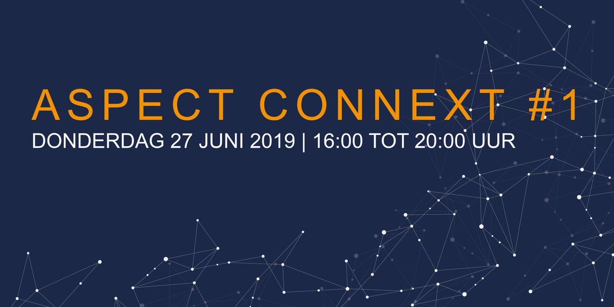 Met trots introduceren we Aspect Connext! 

We verzamelen steeds meer data. De hoeveelheid hiervan biedt veel kansen. In editie #1 nemen we u daarom mee in het thema ‘De invloed van Kunstmatige Intelligentie op uw bedrijfsvoering’.

Zien we u ook de 27e? 
aspect-ict.nl/aspectconnext1