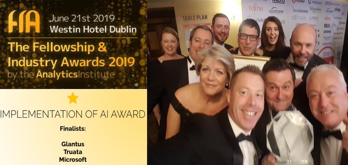 joekeating0's tweet image. This time tomorrow we will be putting on our #cocktailwear for the @AnalyticsInsIre awards at @TheWestinDublin. Grateful to be in the mix alongside @Microsoft and @Truata1 - may the best implementation (of AI) win! @GlantusLtd #datamadesimple