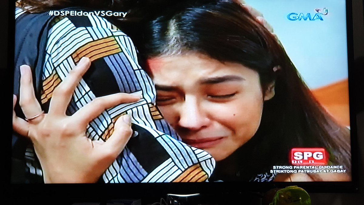 DennisLoveMarie's tweet photo. Send Eldon to jail Mariel. He is a cheater, wife beater and rapis @SanyaWarriors Buti nandyan si Mommy para i hug ka Mariel
#DSPEldonVSGary
@sanya_lopez @ArtistCenter @gmanetwork @GMADrama https://t.co/o6ZB78GrOj