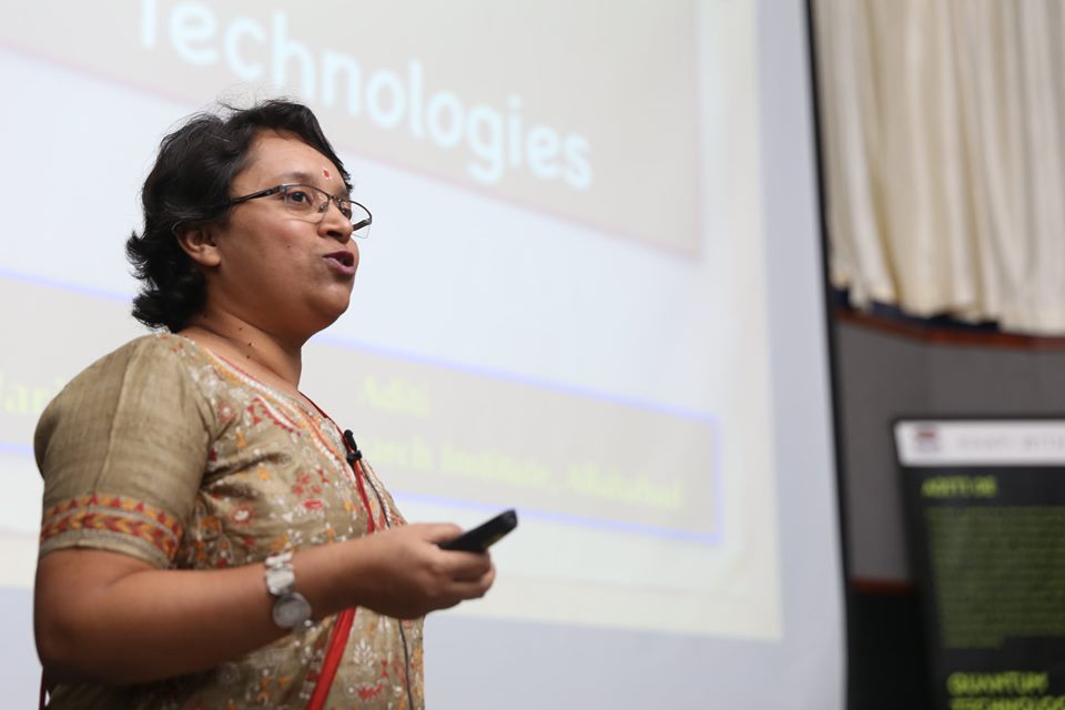 ictstifr's tweet photo. Despite the India vs Pakistan match at the Cricket World Cup 2019, Dr. Aditi De's Talk on Quantum Technologies at the Kaapi with Kuriosity session last Sunday attracted many curious young minds.
#icts #kaapiwithkuriosity #sciencecommunication #outreach #quantum #womeninscience https://t.co/9ozTD0fsIZ