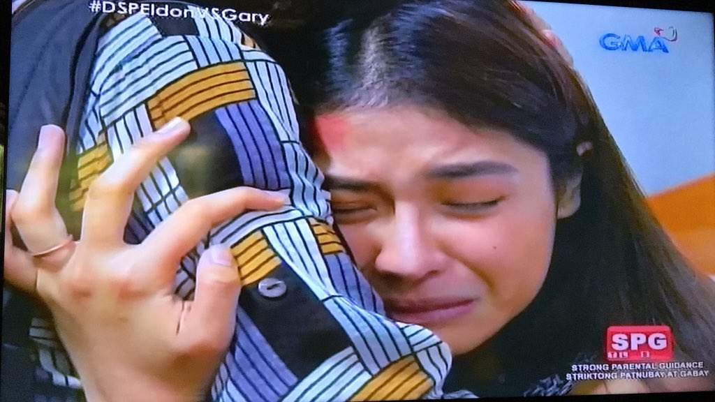 sanyadik's tweet photo. Sabihin mo na ang lahat sa nanay mo Mariel!! @sanya_lopez #DSPEldonVSGary https://t.co/uV69iEwUXW