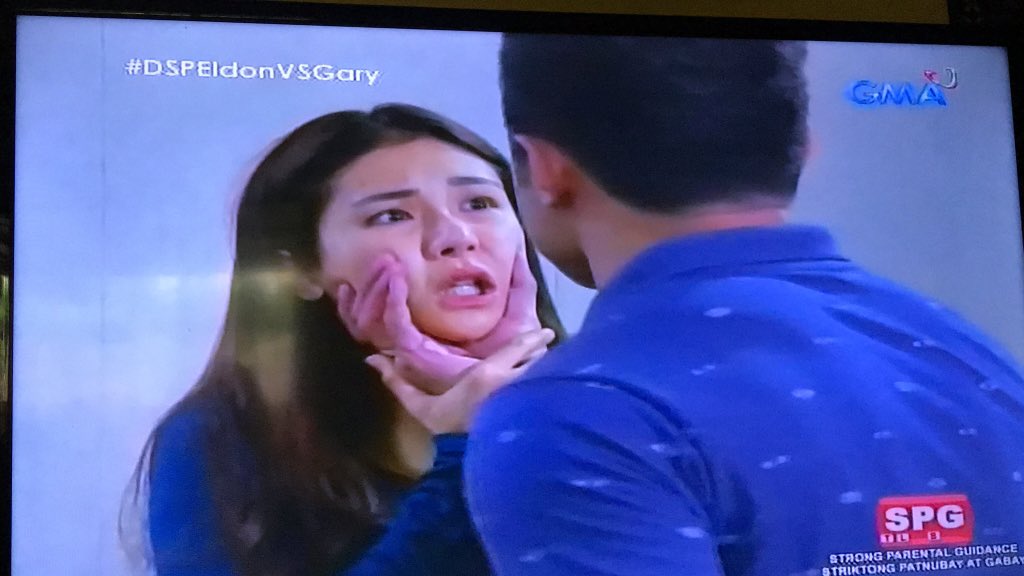 CarlaAngeline16's tweet photo. Don't be a dumbell Mariel. Send Eldon to jail for the rest of his life! @sanyadik Sinasaktan na ng grabe ni Eldon si Mariel!!! @sanya_lopez #DSPEldonVSGary https://t.co/BMuW6BBlaj