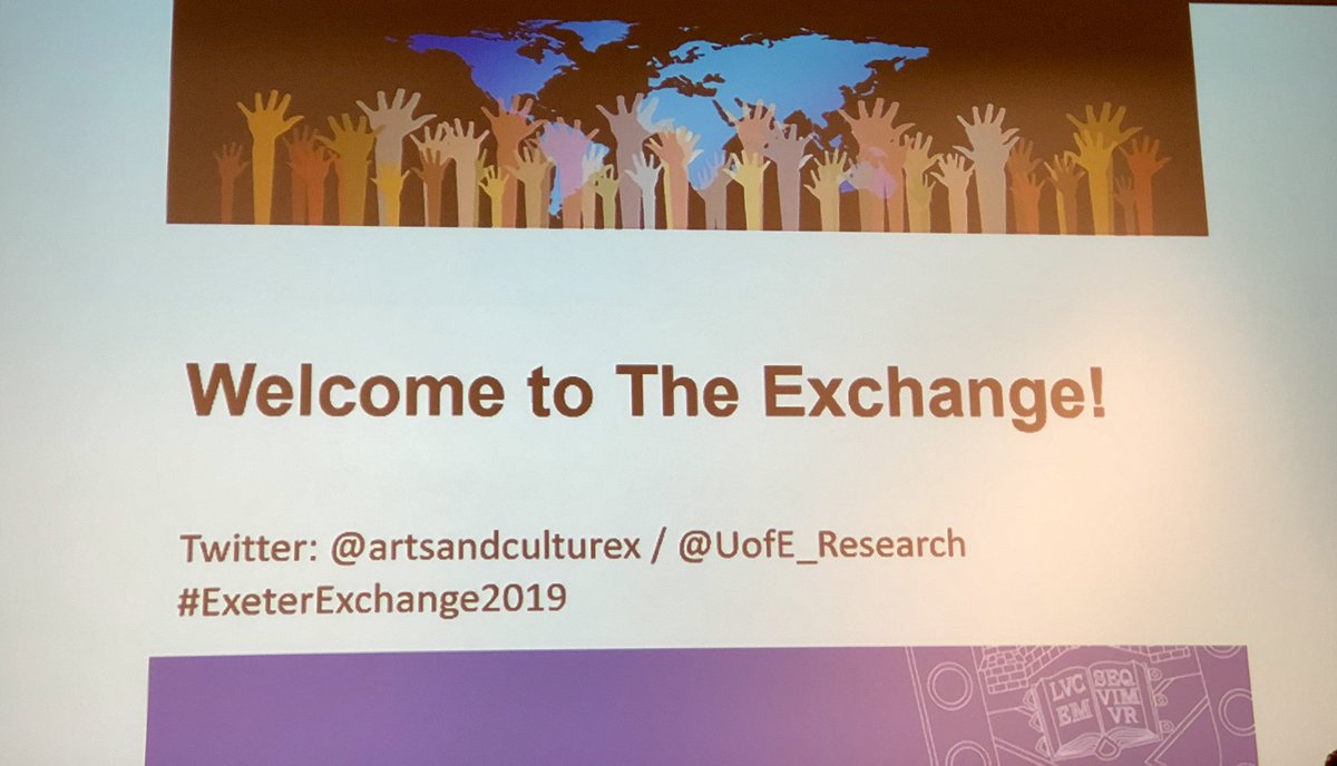 UofE_Research's tweet photo. RT @RAMMuseum: Great to welcome everyone to the @artsandculturex @UofE_research Exchange event at the museum today #ExeterExchange2019 ^Rick https://t.co/R5xsgcPSdP