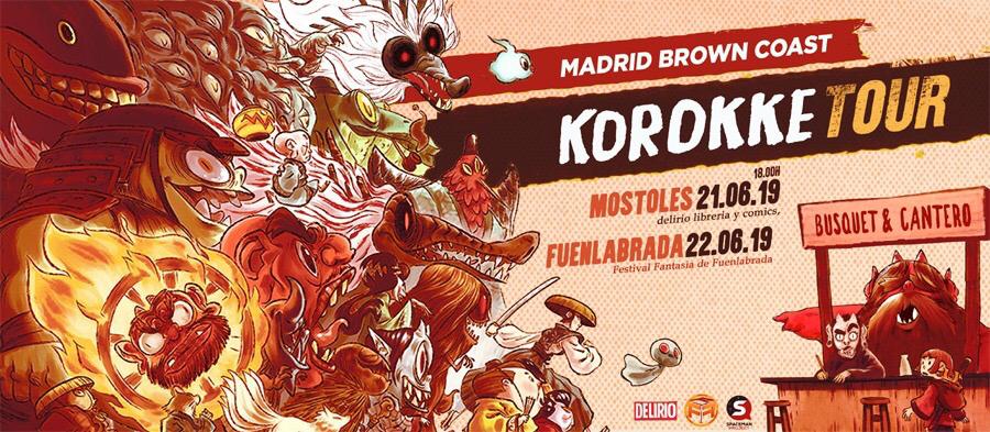 Este fin de semana, Jonatan y yo estaremos por Madrid con Korokke, en este super cartel, obra de @delirioenlaweb tenéis todos los detalles
