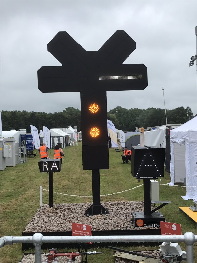 It’s day 2! and the sun is out! ☀️ Come say hello we are down in the signalling zone #RailLive2019 <a href="/railliveuk/">Rail Live</a>