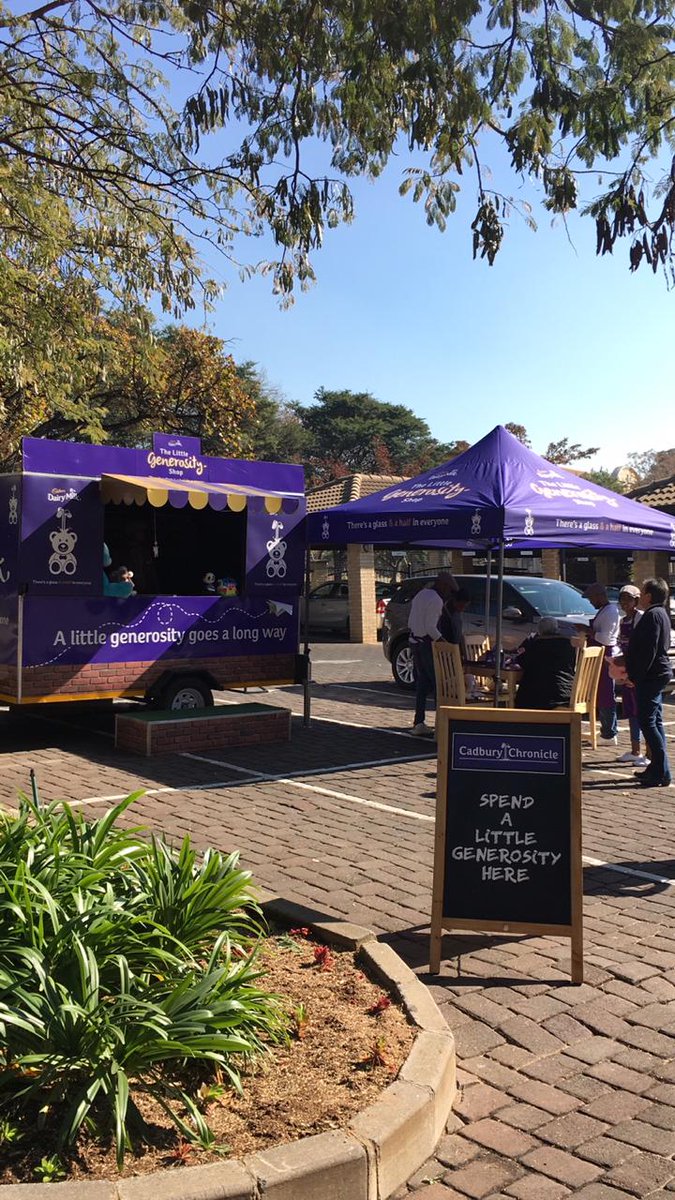 PublicisAfrica's tweet photo. Thanks @Cadbury_SA for visiting us. See how you can get involved in the #TheLittleGenerosityShop by finding a store near you: https://t.co/eyYruVdxEV
#GlassAndAHalf #givingback #generosity https://t.co/n9XzSjzH2U