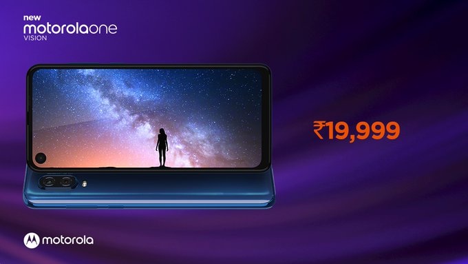 techadda24's tweet photo. Motorola One Vision smartphone launched in India at a starting price of Rs. 19,999/-. 
#motorolaonevision #motorolaone #technology #technews #techadda24 https://t.co/Qjz5GtJY7w