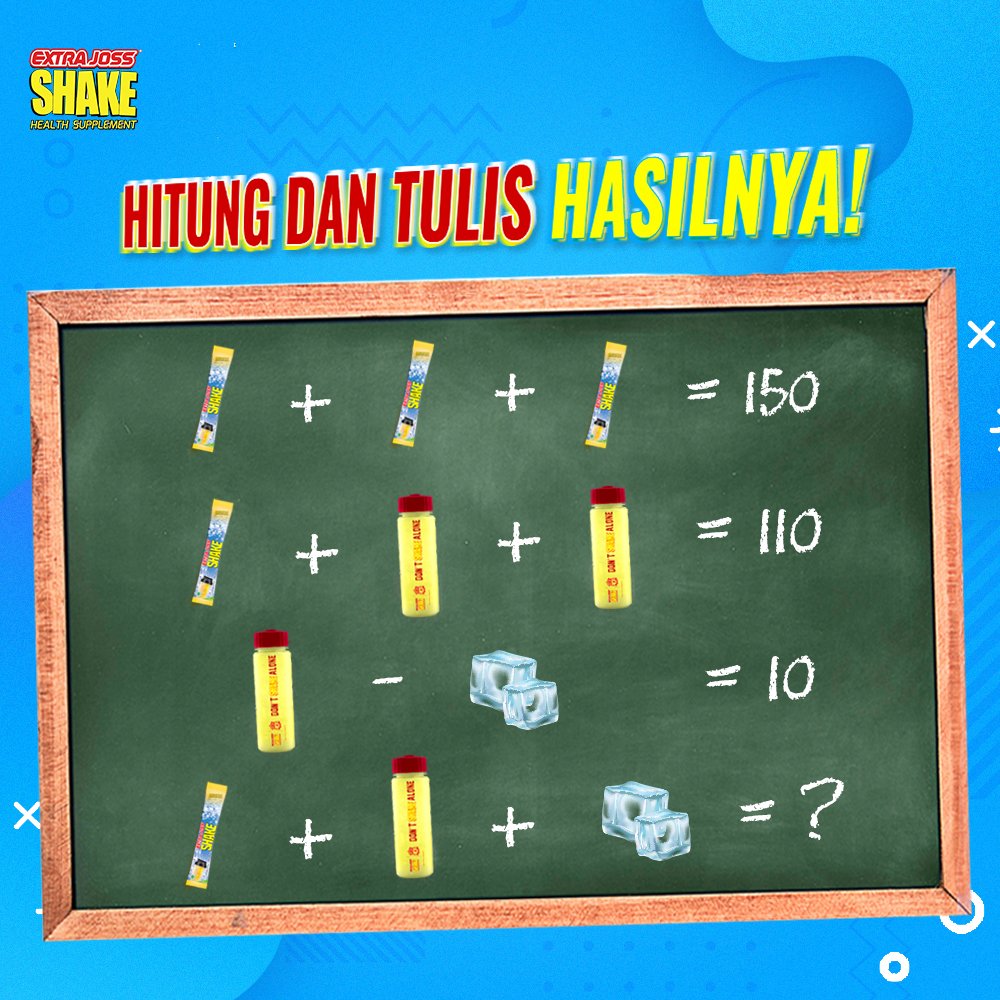shakefinity's tweet image. Pada jago matematika kan? Buktiin dengan jawab di komen ya! #Shakefinity #DontShakeAlone

#kuisseru #tebakgambar #tekateki #kuistwitter
