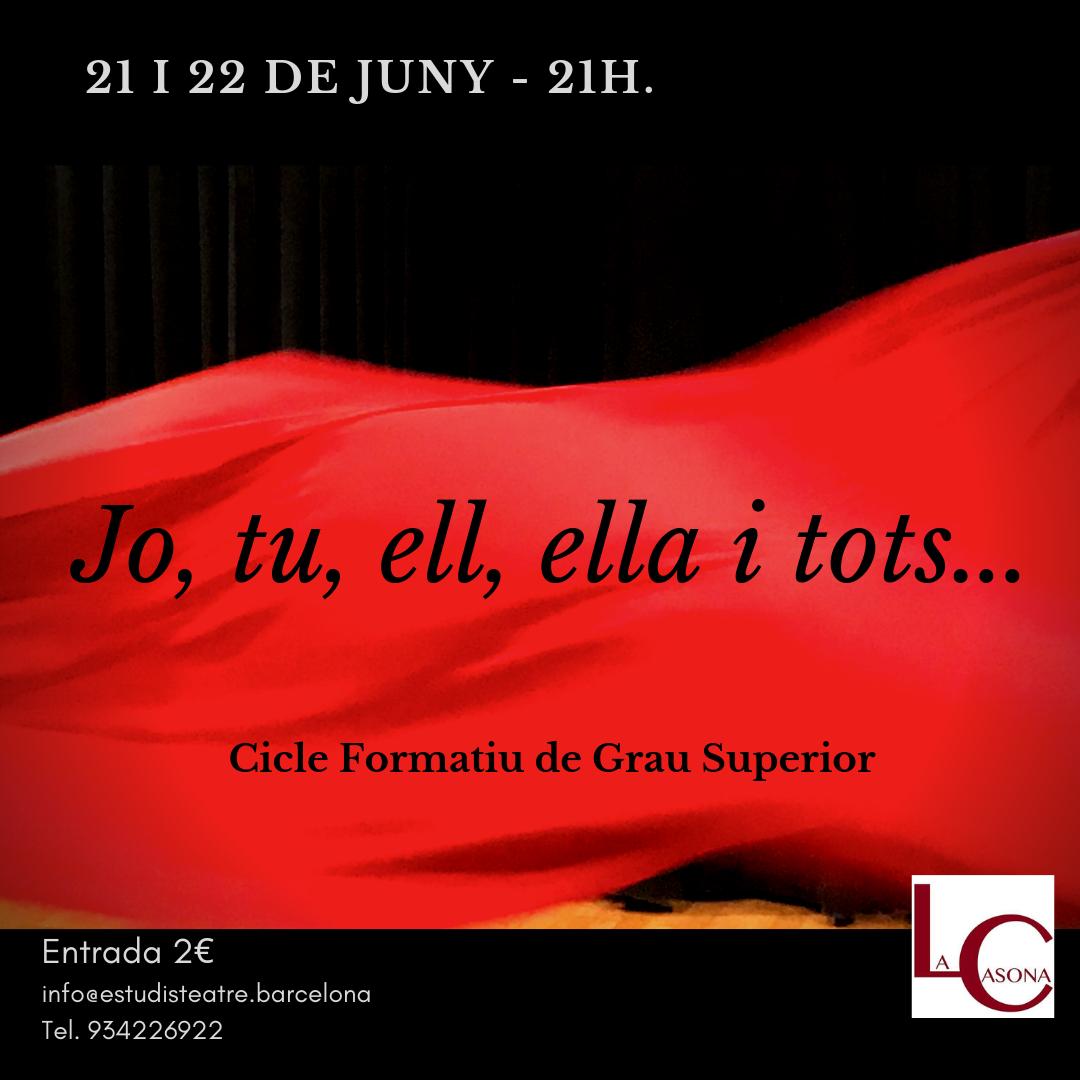 Aquest divendres, mostres de final de curs:

▶️ Joves
▶️ Séniors
▶️ Cicle Formatiu

Reserva la teva entrada!