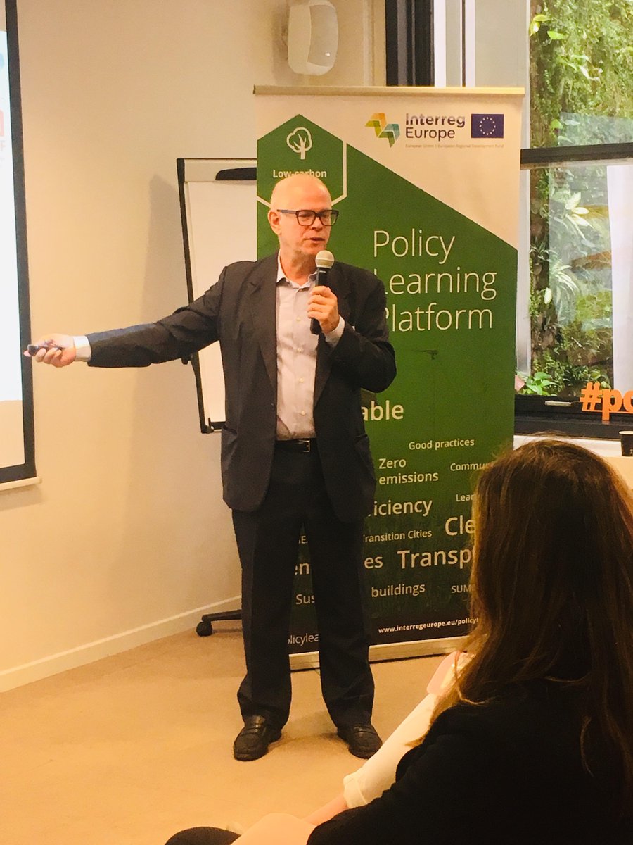 interregeurope's tweet photo. #GoodPractices from Nicholas Stancioff representing #Labeef and Elodie Denizart from @passrenovation point out how you can use third party financing and outsourcing to build great project to support the #LowCarbonEconomy ! #workshop #PolicyLearning https://t.co/JJRuIGeLpT