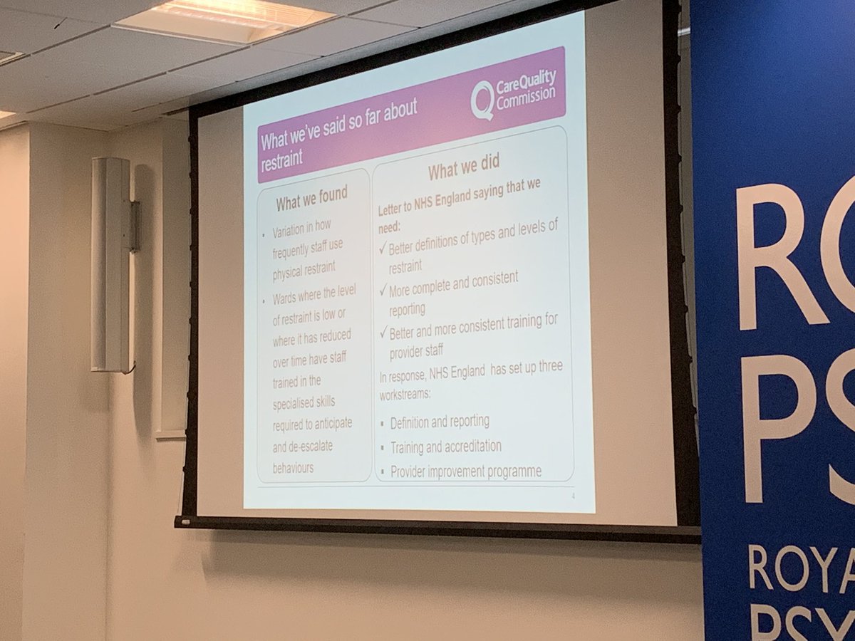 Findings from the @CareQualityComm review on #restrictivepractice #QNFMHS @CCQI_