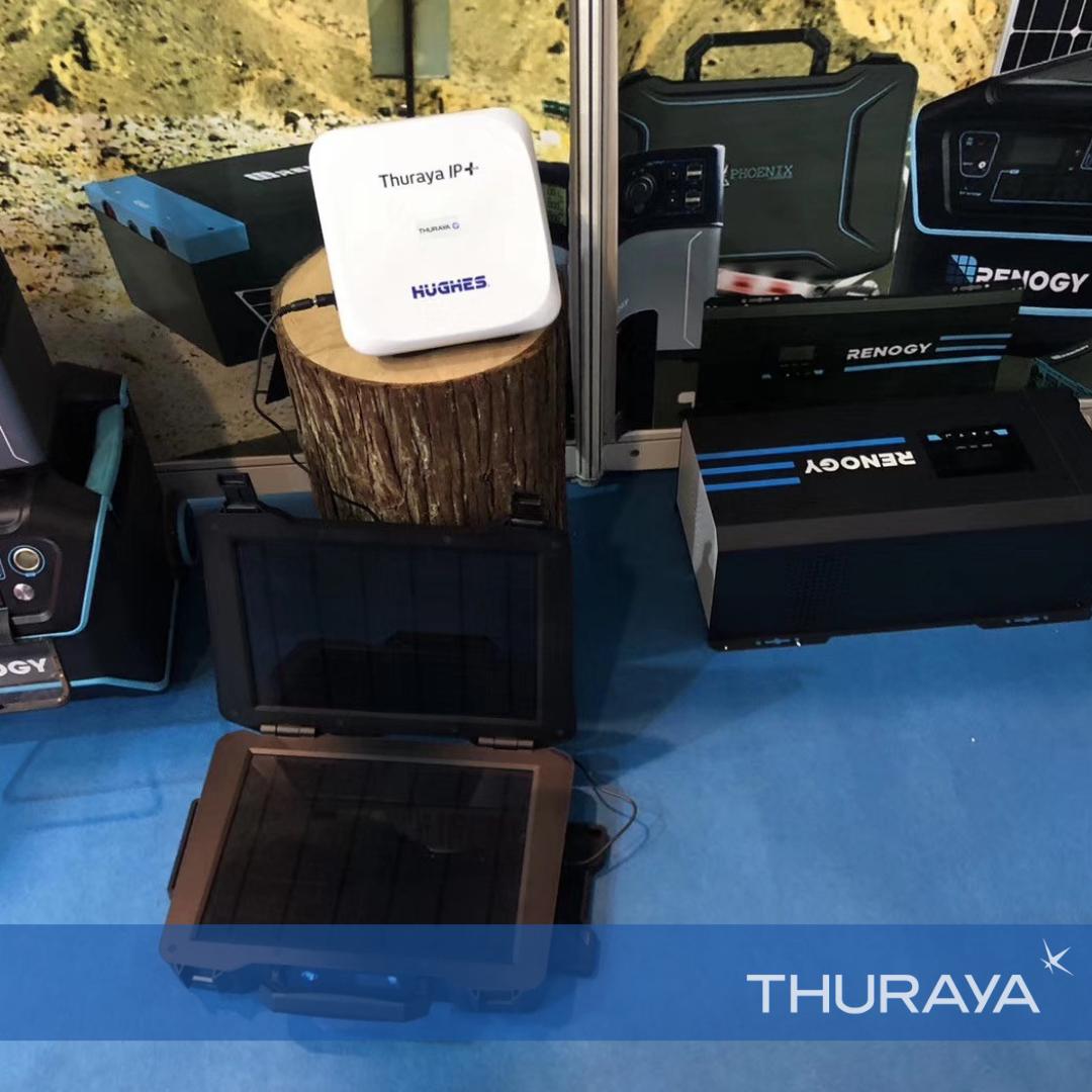 ThurayaTelecom's tweet photo. #Thuraya’s solutions on display at the CSIE #defense expo in #Beijing, #China. Equipped with MIL SPEC features, they enable critical voice &amp; data connectivity for #military &amp; #government missions in the most challenging environments. 
#UAE #security https://t.co/7Qjc1UMgKt